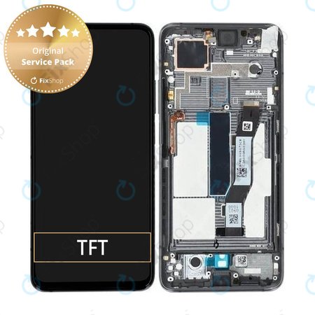 Xiaomi Mi 10T 5G, Mi 10T Pro 5G - LCD Displej + Dotykové sklo + Rám (Cosmic Black) - 5600030J3S00 Genuine Service Pack