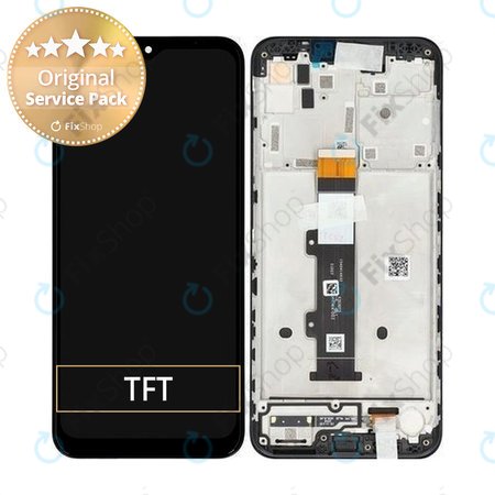 Motorola Moto G10 XT2127 - LCD Displej + Dotykové Sklo + Rám (Aurora Grey) - 5D18C18090 Genuine Service Pack