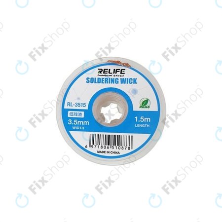 Relife RL-3515 - Spájkovací Knôt pre Odstranenie Prebytočného Cínu (3.5mm)