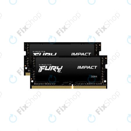 Kingston Fury Impact - Operačná Pamäť SO-DIMM 32GB (2x16GB) DDR4 3200MHz - KF432S20IB/32 Genuine Service Pack