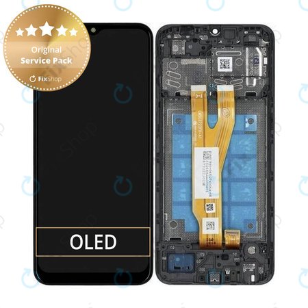 Samsung Galaxy A03 Core A032F - LCD Displej + Dotykové Sklo + Rám (Black) - GH81-21711A Genuine Service Pack