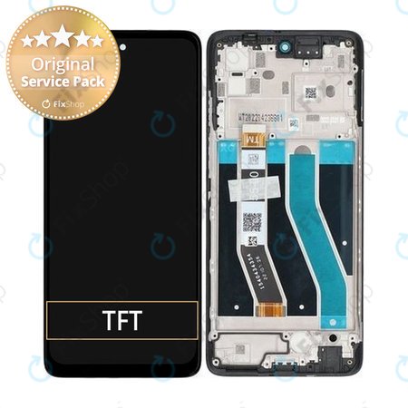 Motorola Moto G62 5G XT2223 - LCD displej + Dotykové Sklo + Rám (Midnight Gray) - 5D68C20934 Genuine Service Pack