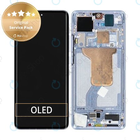 Xiaomi 12, 12X - LCD Displej + Dotykové Sklo + Rám (Blue) - 5600040L3A00, 56000400L300 Genuine Service Pack