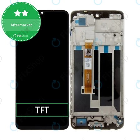 Realme C53 RMX3760 - LCD Displej + Dotykové Sklo + Rám (Mighty Black) TFT