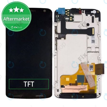 Motorola Moto X Force XT1581 - LCD Displej + Dotykové Sklo + Rám (Black) TFT