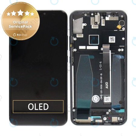 Asus Zenfone 5z ZS620KL - LCD Displej + Dotykové Sklo + Rám (Midnight Blue) - 90AZ01R1-R20010 Genuine Service Pack