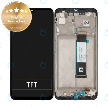 Xiaomi Redmi 9T - LCD Displej + Dotykové Sklo + Rám (Carbon Gray) - 560001J19S00 Genuine Service Pack