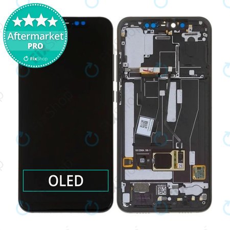 Xiaomi Mi 8 Pro - LCD Displej + Dotykové Sklo + Rám (Black) OLED