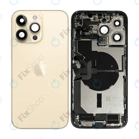 Apple iPhone 14 Pro Max - Zadný Housing s Malými Dielmi (Gold)