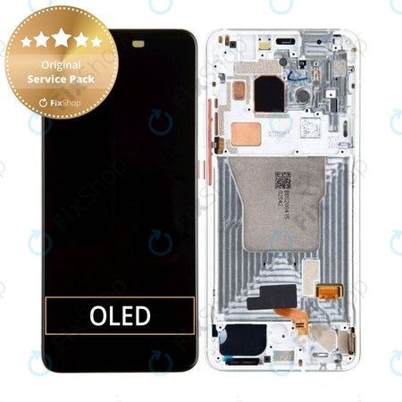 Xiaomi Pocophone F2 Pro - LCD Displej + Dotykové Sklo + Rám (Phantom White) - 56000E0J1100 Genuine Service Pack